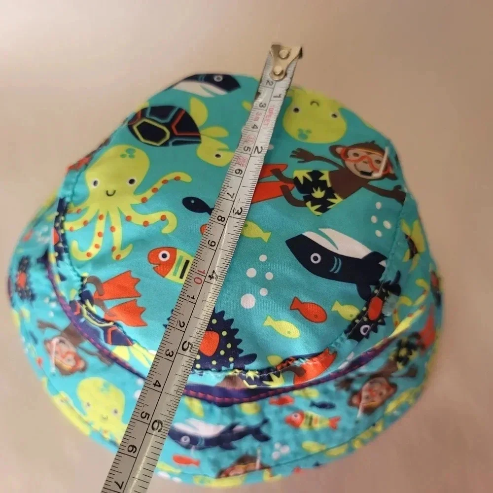Old Navy Boys 12-18 MONTHS Swim & Sun Hat GREEN BLUE Aquarium